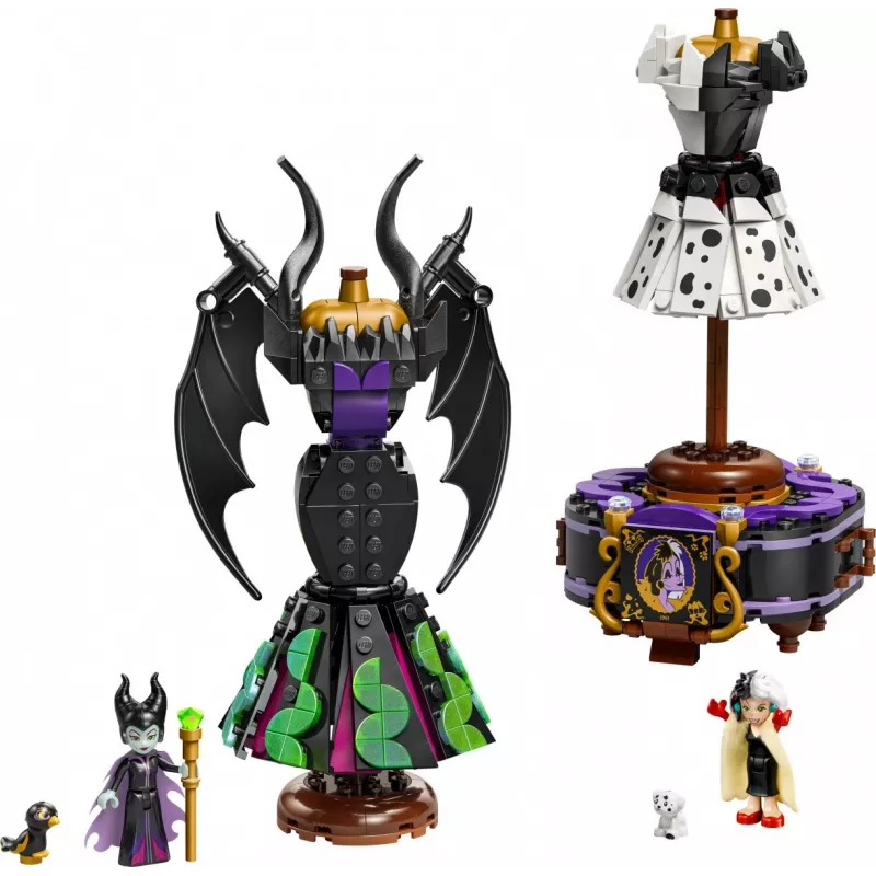 LEGO DISNEY 43262 Maleficentine a Cruella de Vil šaty