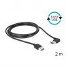 USB kábel DeLOCK 85557 USB 2.0 2 m čierny
