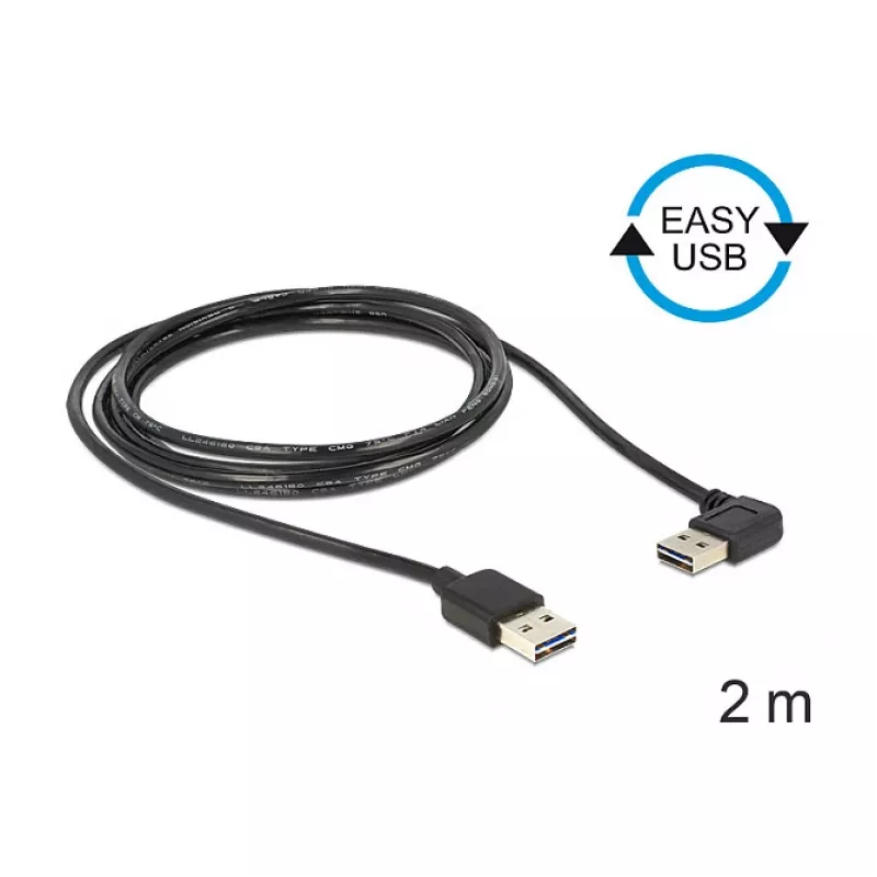 USB kábel DeLOCK 85557 USB 2.0 2 m čierny