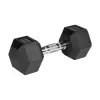 Gumované liatinové jednoručky HEX 2x10 kg REBEL ACTIVE
