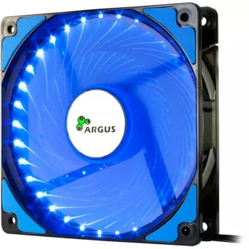 INTER-TECH Argus L-12025 120mm modrý LED ventilátor do skrine