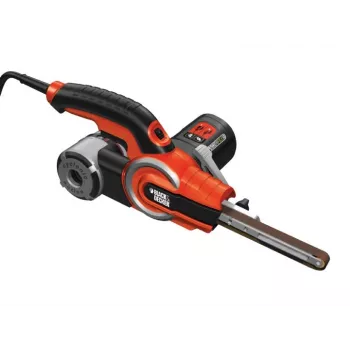 Pásková brúska Black & Decker KA902EK — 400 W, nastaviteľná rýchlosť, brúsna doska 451×13 mm, 230 V, 3 m kábel, s taškou