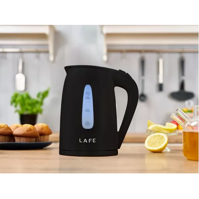 Elektrická rýchlovarná kanvica LAFE 1,7 l 2200 W čierna