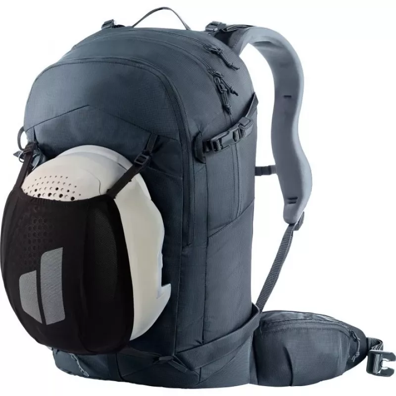 Batoh DEUTER Freerider Pro 34+ — technický freeride skialpinistický batoh, 34 L, čierny, držiak na helmu, bedrový pás