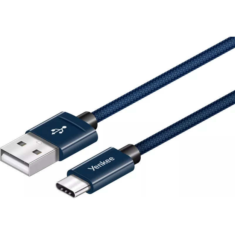 Kábel YENKEE YCU 301 BE USB-A 2.0/USB-C 1m fialový