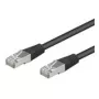 Wentronic Goobay CAT 5e patch kábel, F/UTP, čierny, 5 m - CCA medená zmes (68662)
