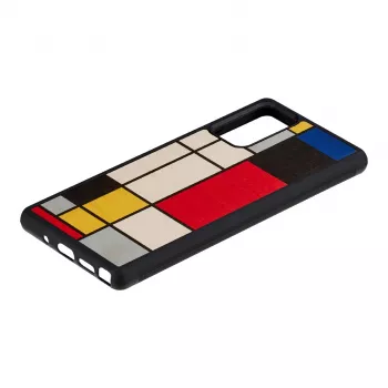 Ochranné puzdro z dreva Man and Wood Galaxy Note 20 Mondrian Wood čierna