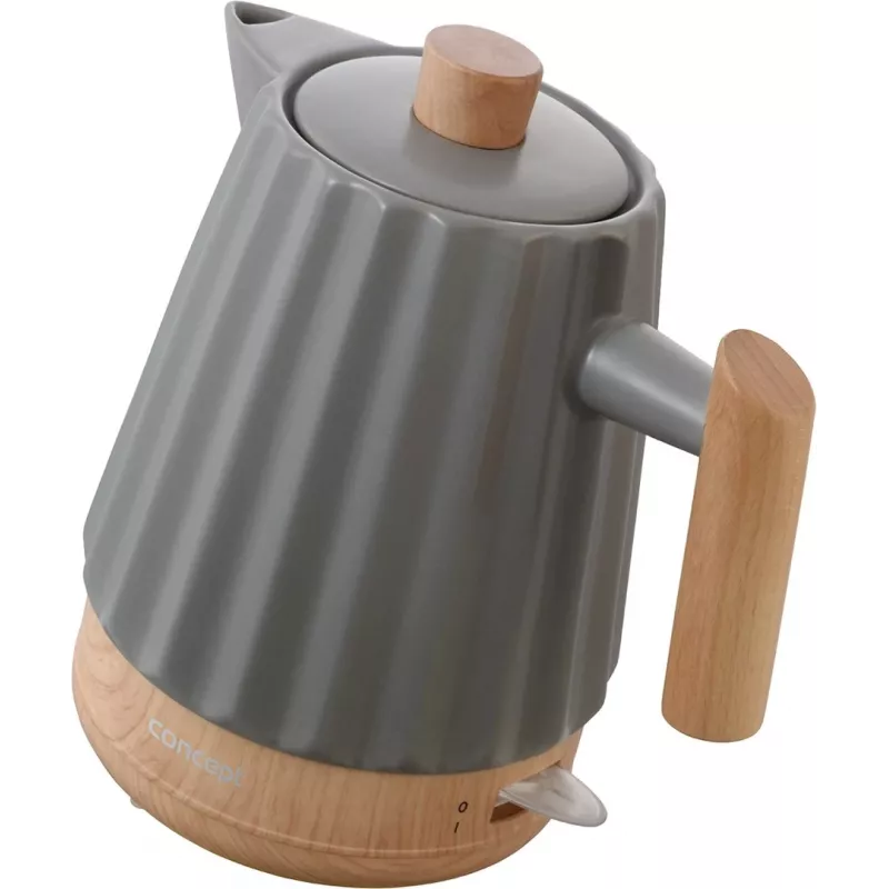 Concept RK0092 keramická kanvica 1,5 l tmavosivá