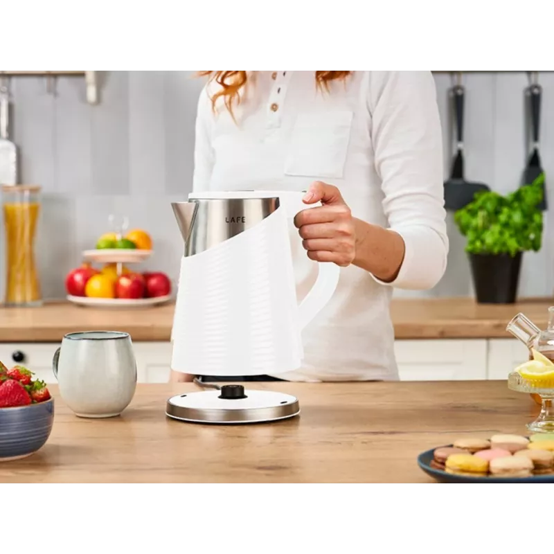 Rýchlovarná kanvica LAFE 1,8L 2200W biela