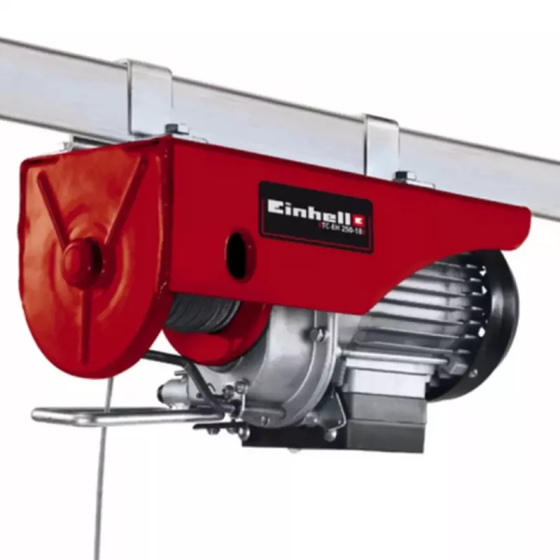 Einhell TC-EH 600 2255150 elektrický lanový kladkostroj, 1050 W, 600 kg, 8 m/min, červený