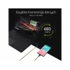 Sada 3x kábel Green Cell GC Ray Lightning 200 cm s bielym LED podsvietením, rýchle nabíjanie Apple 2.4A