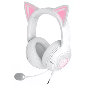 Headset Razer Kraken Kitty V2 Wired USB Type-A biela — circumaurálny, hlavový most, 20–20000 Hz, 2 m kábel