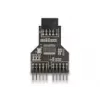 DeLOCK 60045 káblový adaptér 9-pin USB 2.0 2 x 9-pin header čierny
