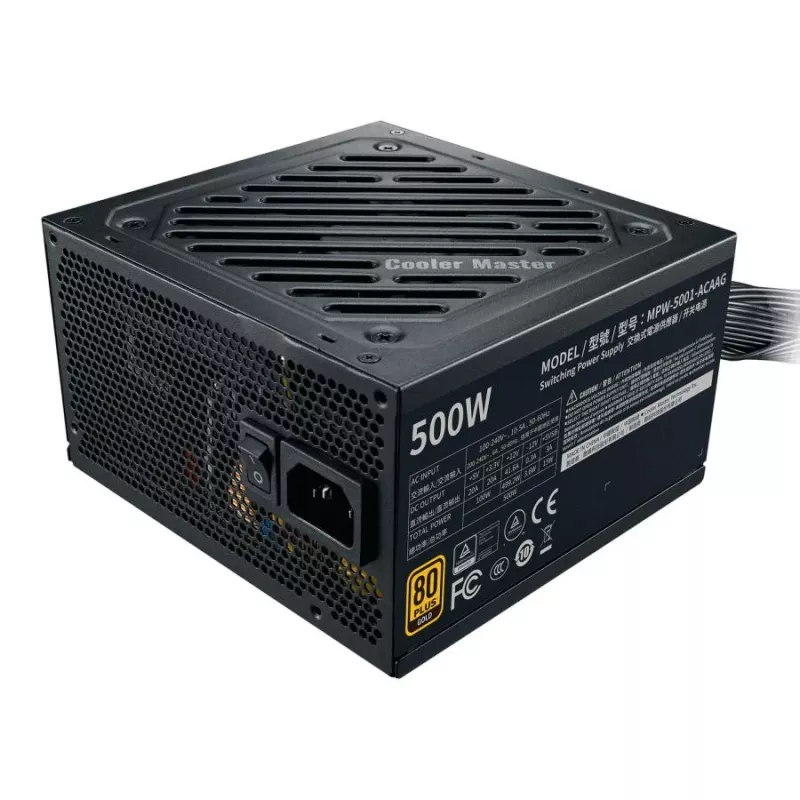 Cooler Master MPW-5001-ACAAG-NL GOLD Bulk, ATX, 500W, 80 PLUS GOLD, 120mm, HDB, čierna