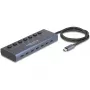 DeLOCK 63410 USB 3.2 Gen 1 Type-C hub 5000 Mbit/s modrý