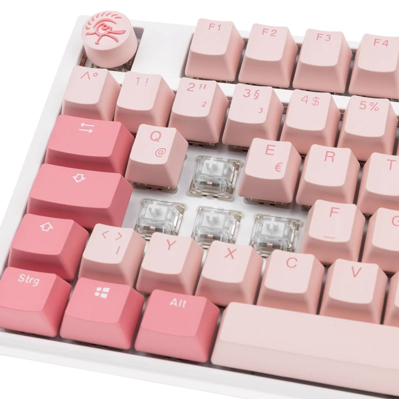 Ducky One 3 TKL Gossamer Pink klávesnica Gaming USB nemecká ružová, biela