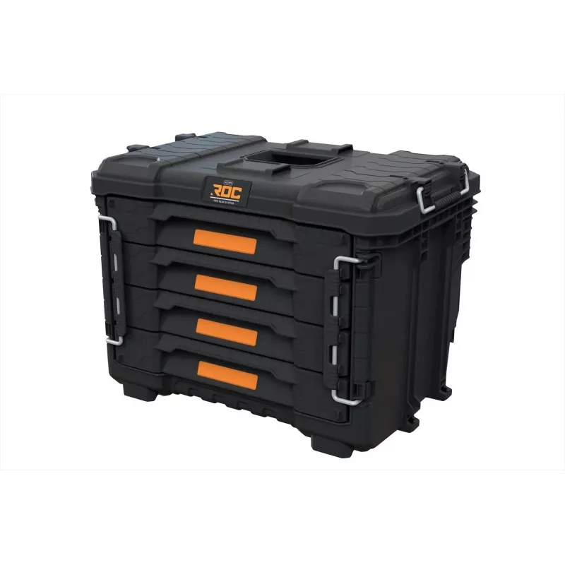 Kufrík na náradie KETER DIY ROC Pro Gear 4 Drawers Unit XL so 4 zásuvkami, technopolymér, 25 L