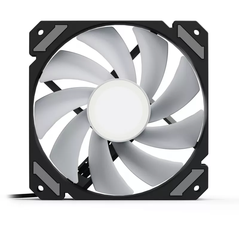 SHARKOON SHARK Mirror RGB PWM 120 mm ventilátor do skrinky, 1500 RPM, čierny
