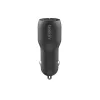 Dual-USB-A autonabíjačka 12W x2 čierna