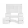 KUBA písací stôl set + Extension Piece, biely