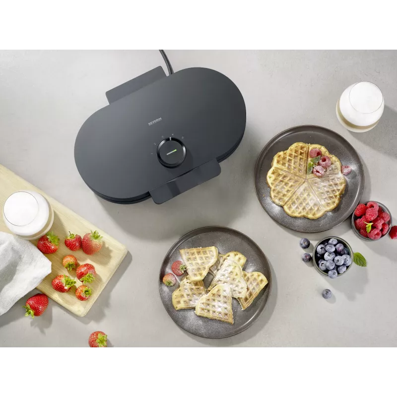 Waffle žehlička Severin WA 2118 2 wafle 1200 W čierna