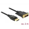 DeLOCK - video kábel - Single Link - DisplayPort (M) na DVI-D (M) - DisplayPort 1,2a - 2,0m - pasívny - čierny (85313)