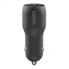 Dual-USB-A autonabíjačka 12W x2 čierna