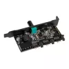 PCI slotový ventilátor a RGB LED kontrolér Lamptron CFP30, čierny