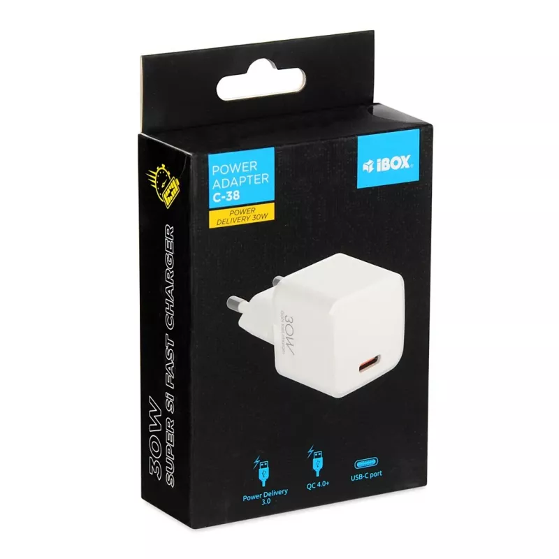 IBOX C-38W napájací zdroj - USB-C - 30 Watt