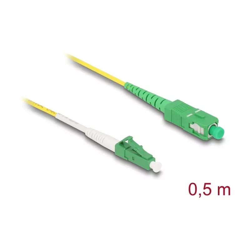 DeLOCK 83234 InfiniBand optický kábel 0,5 m LC SC LC/APC žltý
