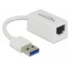 DeLOCK 65905 sieťový adaptér USB Type-A na Gigabit LAN, biely