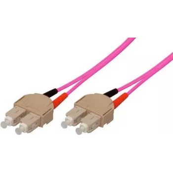 Tecline exertis Connect - patch kábel - SC multimode (M) na SC multimode (M) - 25 m - optické vlákno - 50/125 mikrometrov - OM4 - akvamarínová (39875925)