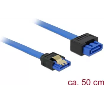 SATA kábel DeLOCK 84973 0,5 m SATA 7-pin čierna modrá