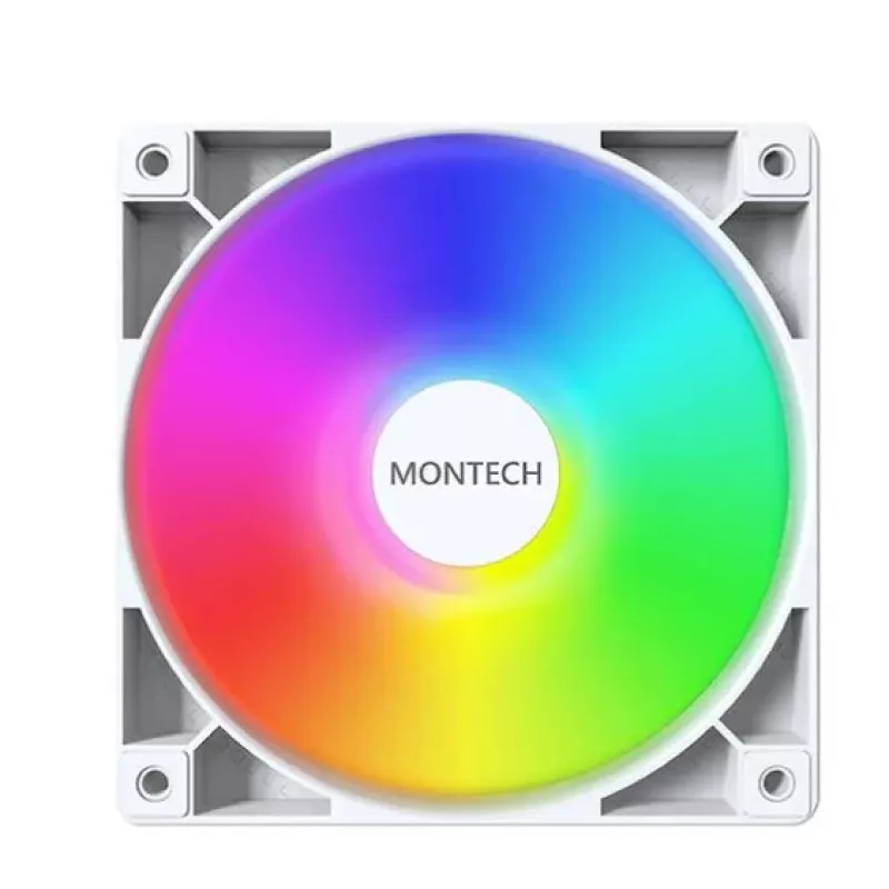 Montech GF120 V2 ARGB modul ventilátora počítačovej skrine 12 cm biely 3 ks