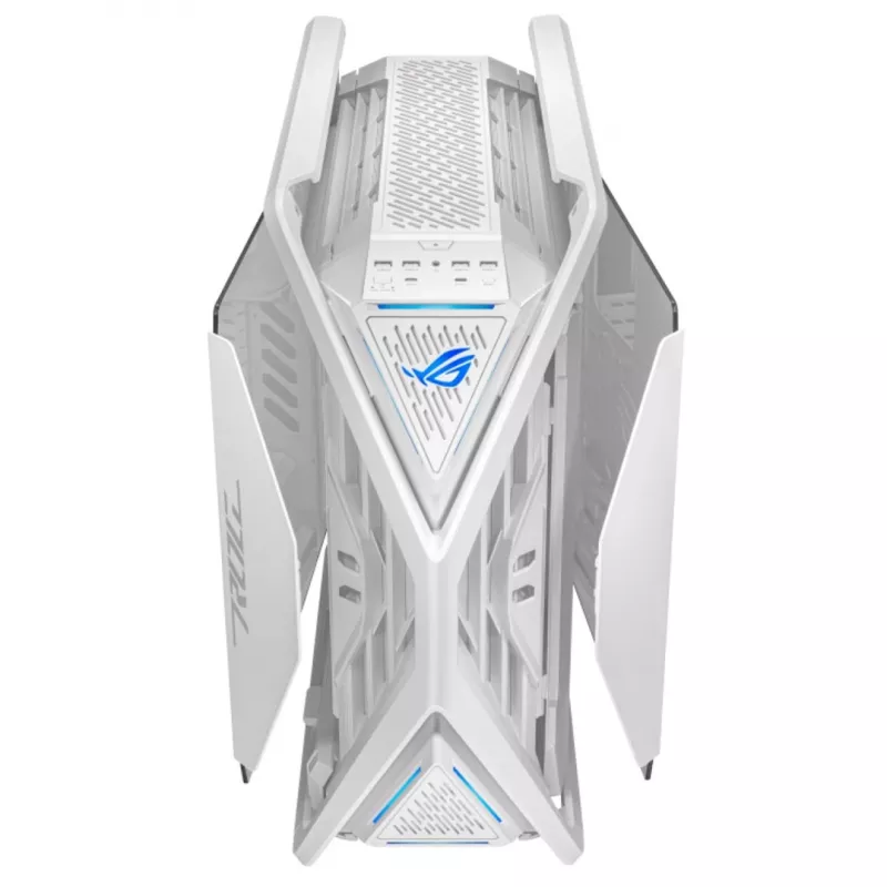 ASUS ROG GR701 Hyperion White, PC, biela, ATX, EATX, micro ATX, Mini-ITX, hliník, Multi, predný