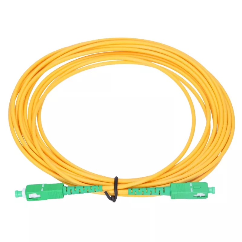 Extralink SC/APC-SC/APC Patch kábel, Singlemode, Simplex, G.657A1, 3mm, 3m