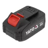 Batéria pre bezdrôtové náradie YATO YT-828463 — Li‑Ion 18V 4Ah, červená, indikátor nabíjania
