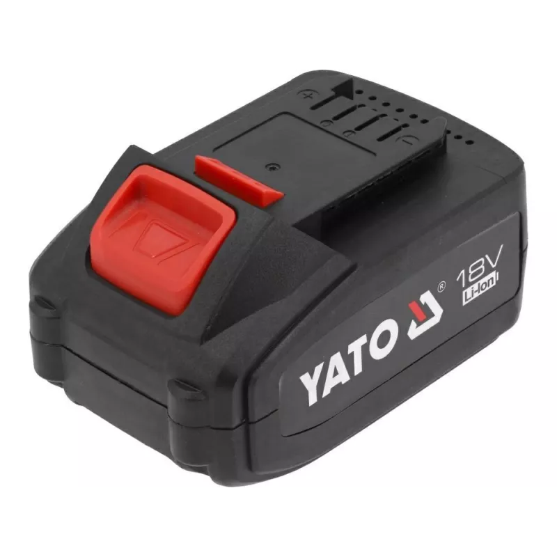 Batéria pre bezdrôtové náradie YATO YT-828463 — Li‑Ion 18V 4Ah, červená, indikátor nabíjania