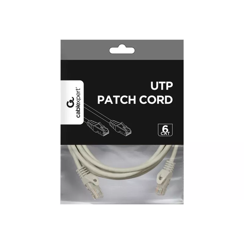 Gembird PP6U-3M sieťový kábel sivý Cat6 U/UTP (UTP)