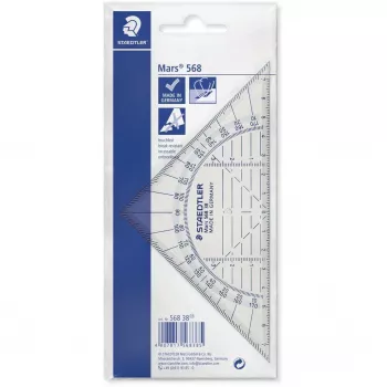 Staedtler Mars 568 38 trojuholníkové pravítko, 16 cm, nerozbitné