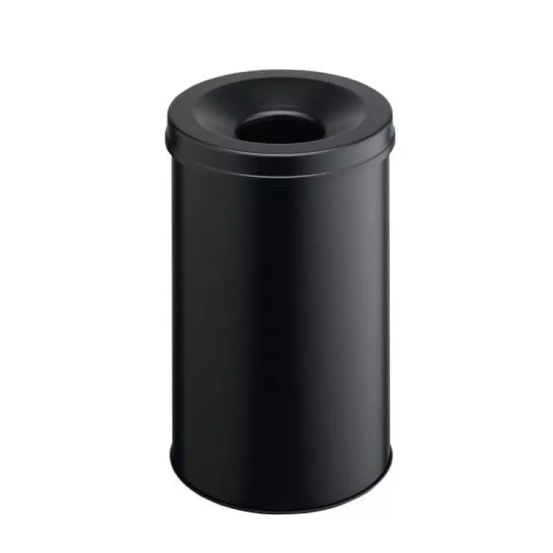 Odpadkový kôš okrúhly oceľový čierny Durable 330601