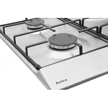 Vstavaná varná doska Amica PGA6100BpR, 4 plynové horáky, mechanické ovládanie, nehrdzavejúca oceľ