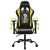 Subsonic SA5609-IM1 Pro Iron Maiden Killers herné kreslo, 3D podrúčky, syntetická koža, sklon 90°-135°, 120 kg, čierne so žltou výšivkou