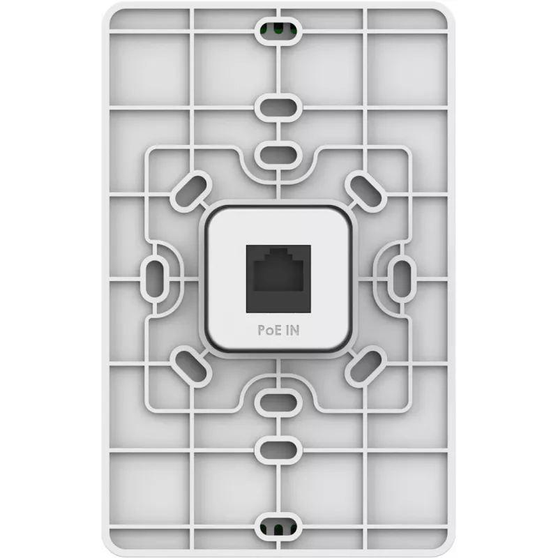 Grandstream GWN7661E zapustiteľný prístupový bod Wi-Fi 6 do steny, AX3000, dvojpásmový 2,4/5 GHz, 3 Gbps, MU-MIMO, PoE/PoE+, porty Gigabit, 256 klientov