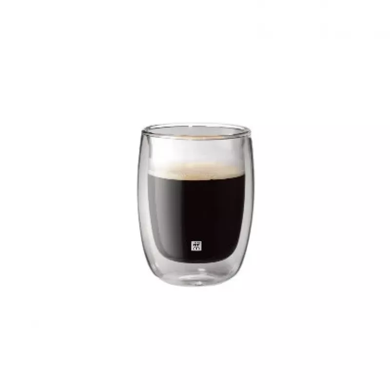 Borokremičitanová dvojstenná nádoba ZWILLING 39500-076, 200 ml, číra, sada 2 ks