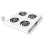 ROLINE 19-palcová ventilátorová jednotka, 4 ventilátory, sivá, model 26.21.0077