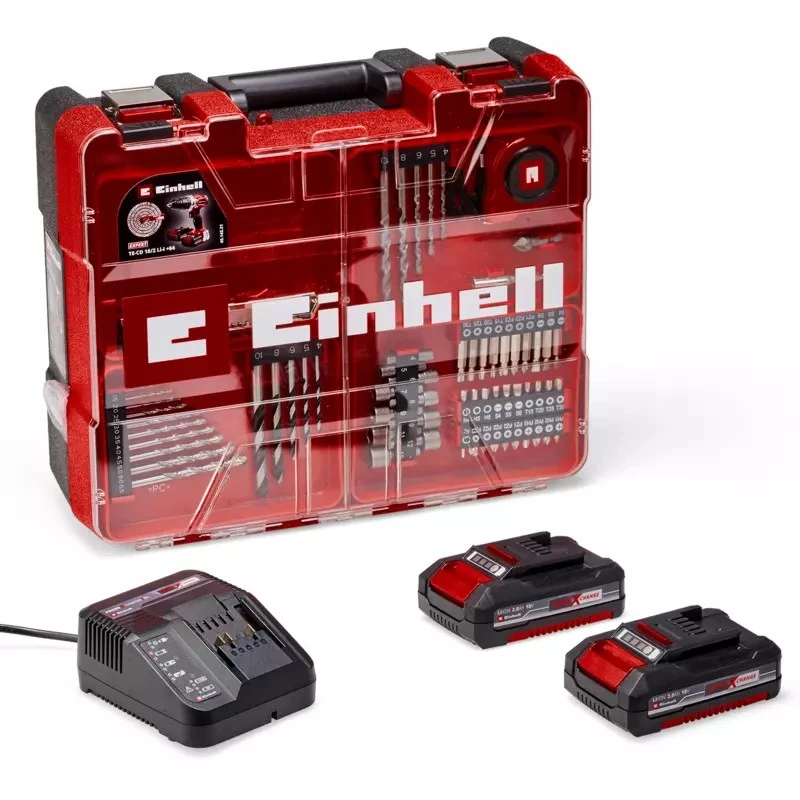 Einhell TE-CD 18/2 18750 RPM bez kľúča 1,45 kg čierna, červená