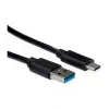 ROLINE RM USB 3.2 Gen 1 kábel, A-C, ST/ST, čierny, 1 m