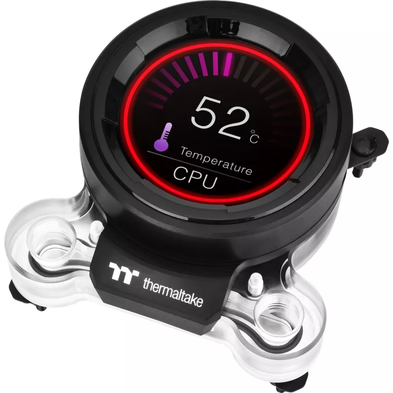 Vodné chladenie Pacific MX2 Ultra CPU vodný blok, meď, 2,1-palcový LCD snímač teploty