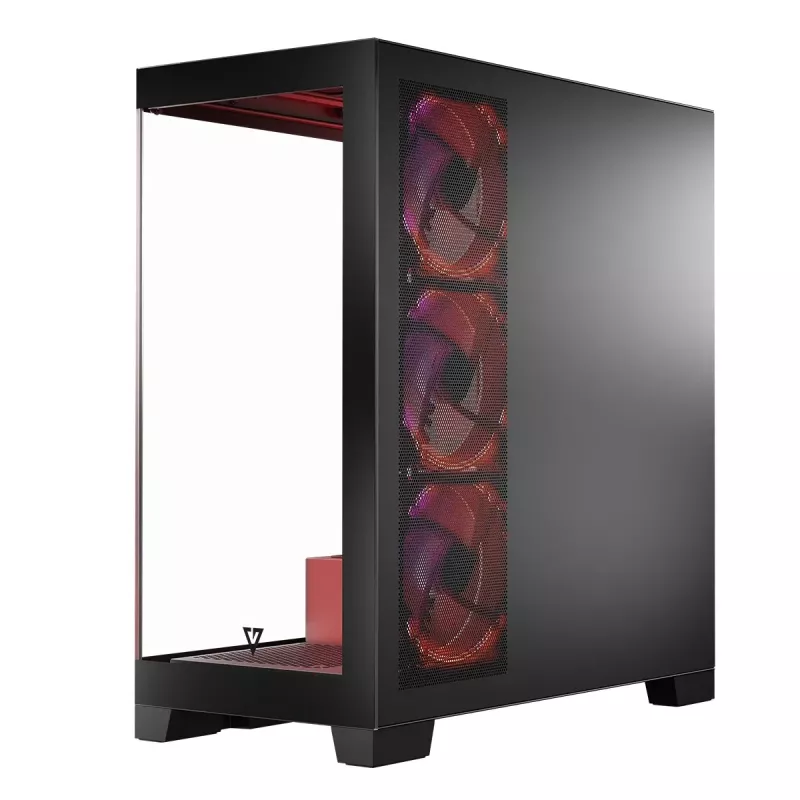 PC skriňa MODECOM Volcano SPACE APEX ARGB Midi Tower, tvrdené sklo, USB-C, podporuje ATX/microATX/Mini-ITX, GPU do 430 mm, CPU chladič do 180 mm